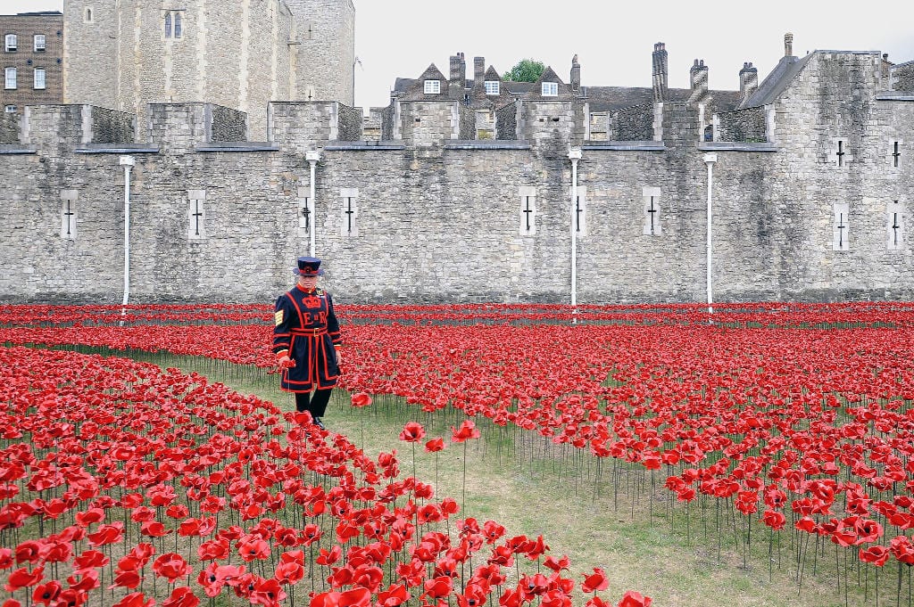 Amapolas cerámicas en la Torre de Londres